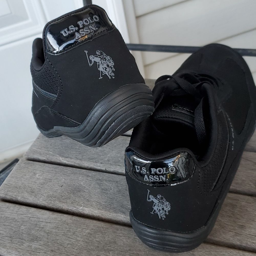 NWOB U.S. Polo Assn. NW8683 Zander Women's Black Sneakers - Size 9M - Picture 7 of 10